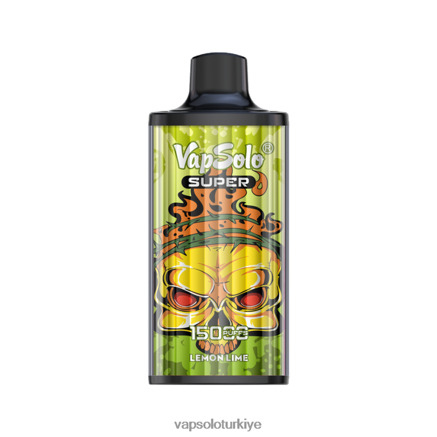 VapSolo 15000 - limon limonu VapSolo SUPER tek kullanımlık elektronik sigara 6L02XF18