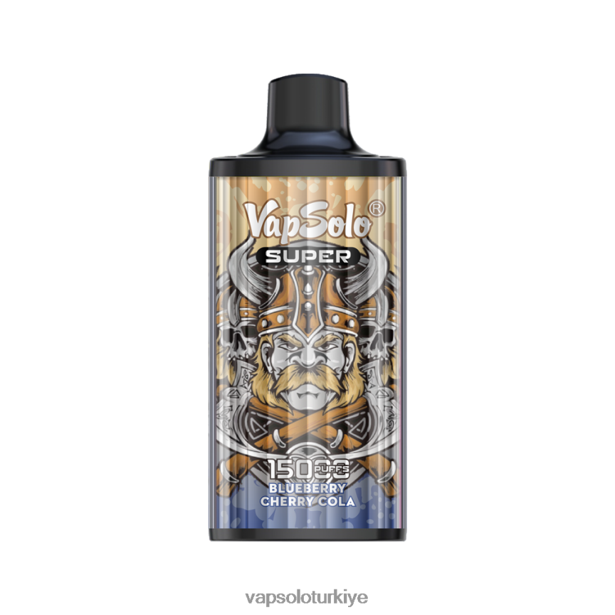 VapSolo 15000 - yaban mersinli kiraz kola VapSolo SUPER tek kullanımlık elektronik sigara 6L02XF15