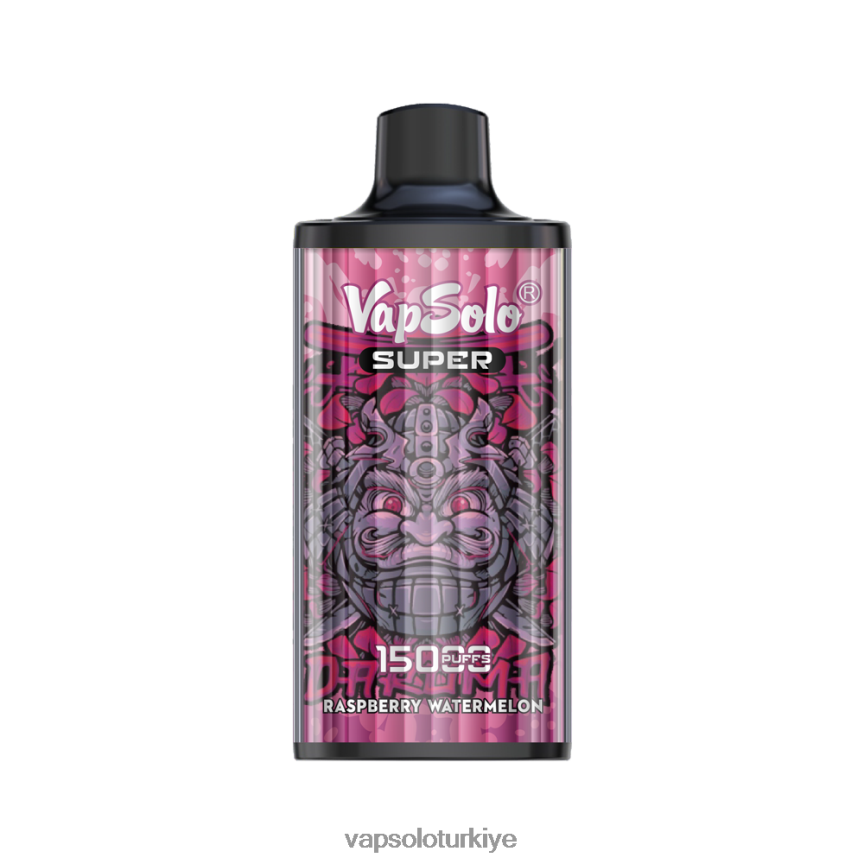 VapSolo Flavours - ahududu karpuz VapSolo SUPER tek kullanımlık elektronik sigara 6L02XF19
