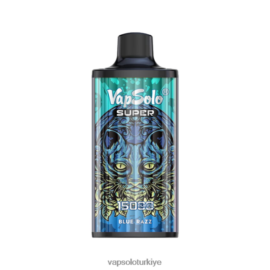VapSolo Review - mavi razz VapSolo SUPER tek kullanımlık elektronik sigara 6L02XF14